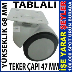47MM TABLALI SANDALYE AYAĞI MOBİLYA TEKERLEĞİ