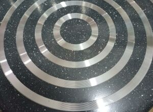 40cm Jumbo Boy Granit Pilav Karnıyarık Tenceresi İç ve Dış Yüzeyi Çizilmez Sırlı Endüstriyel Basık