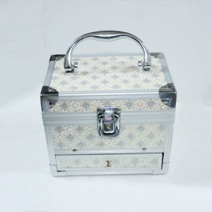 Metal Kasa Balerina Müzikli, Kilitli ve Çekmeceli 16 cm  Mücevher Kutusu