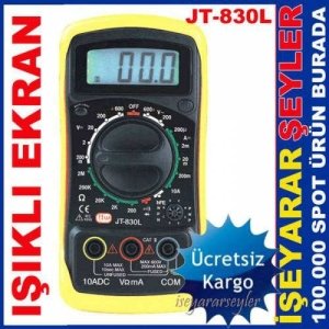 JT-830L AVOMETRE DİJİTALÖLÇÜ ALETİ MULTİMETRE KD