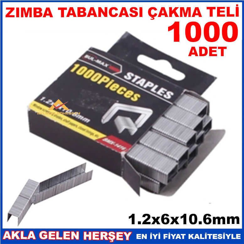 MOBİLYA ZIMBA TABANCASI ÇAKMA TELİ 1.2x6x10.6mm-3