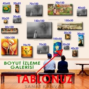 SİGARAMIN DUMANI 7 değişen ölçü ORİJİNAL KANVAS TABLO