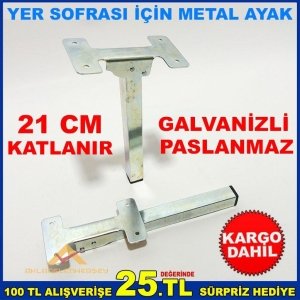 YER SOFRALARI İÇİN 21 CM KATLANIR METAL AYAK