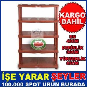 10 ÇİFT KAHVERENGİ AYAKKABILIK STAND 5 KATLI AYAKKABILIK
