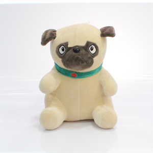 Oturan Pug Peluş Köpek 30Cm