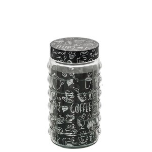 Saklama Kavanozu 1,7 lt Kapasiteli Coffee Model Dekoratif Kavanoz