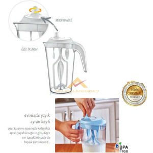 2.2LT BÜYÜK BOY TRENDY MİKSER SÜRAHİ AYRANMATİK