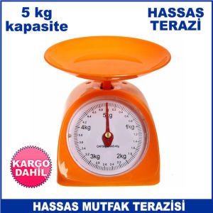 5 kg Kapasiteli İbreli Hassas Mutfak Terazisi 40 gr Hassasiyetli Tartı
