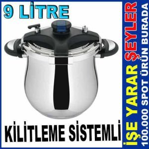 Türkiyenin En Güvenli Düdüklü Tenceresi Otomatik Klips Kapakli 9 Litre Netlon Pratik Düdüklü Tencere