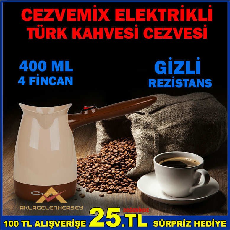 CONTI CEZVEMIX TÜRK KAHVESİ ELEKTRİKLİ CEZVE