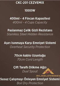 CONTI CEZVEMIX TÜRK KAHVESİ ELEKTRİKLİ CEZVE