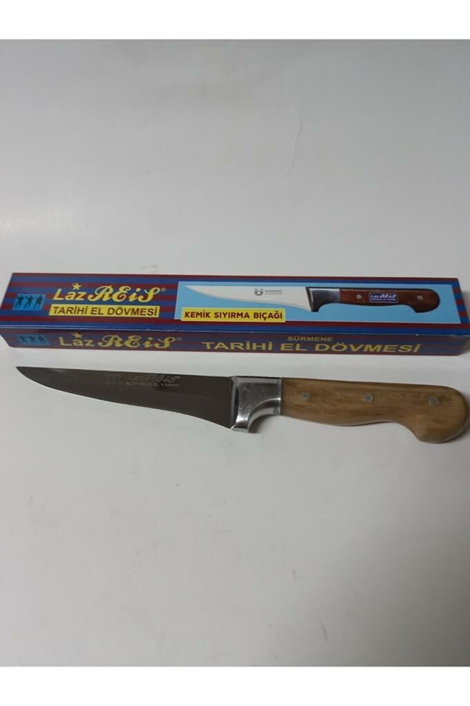 Laz Reis Orjinal Sürmene Bilezikli Tarihi El Dövmesi Kasap Bıçağı Kemik Sıyırma 27 cm