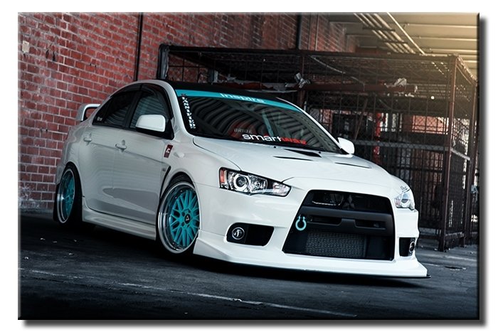 LANCER EVO 6 değişen ölçü ORİJİNAL KANVAS TABLO