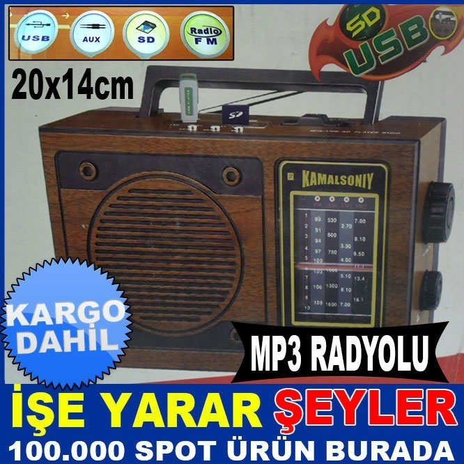 MÜKEMMEL SES KM-538 RADYO ÇALAR MÜZİK KUTUSU KD
