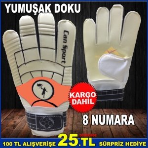YUMUŞAK DOKUSU İLE KULLANIMI KOLAY 8 NUMARA KALECİ ELDİVENİ