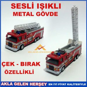 SESLİ IŞIKLI METAL GÖVDE VİNÇLİ İTFAİYE ARACI