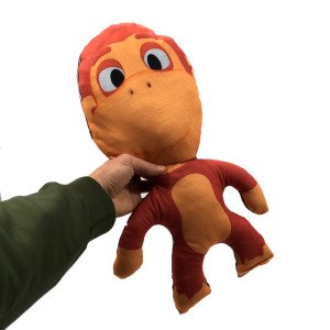 Kuku li Bez Bebek Yumuşak Dokulu Oyuncak Kuku li Bebek 42cm Kumaş Bebek