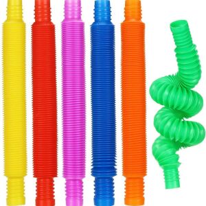 1 Adet Mini Pop Tüp Duyusal Oyuncaklar, Çok Renkli Streç Boru Duyusal Oyuncaklar Stres Oyuncakları 19 cm