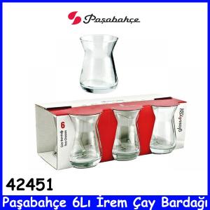 Paşabahçe 6Lı İrem Çay Bardağı 42451 Kalileti Cam Ürün
