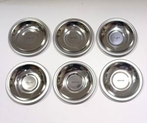 Paslanmaz İnce Çelik 6 Adet Çay Tabağı Günlük Kullanım için HarcıAlem PAZAR PİYASA MALI Lüx DEĞİLDİR