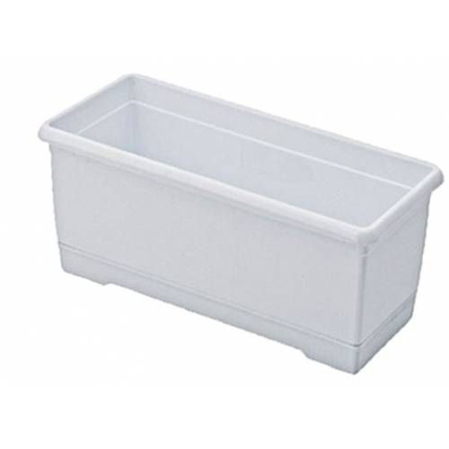 1.KALİTE PLASTİKTEN ÜRETİM 30cm DİKDÖRTGEN RENKLİ PLASTİK BALKON SAKSISI RENGARENK ÇİÇEK SAKSILARI beyaz