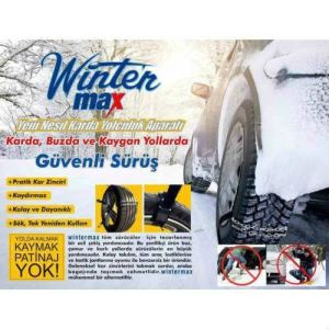 Kolay Takılan Araba Kar Zincir Seti 8x2=16 Çelik Zincirli Her Araba Lastiğine Uygun Çift Kat Koruma