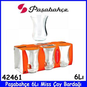 Paşabahçe 6Lı Miss Çay Bardağı 42461 Kalieteli Cam Ürün 