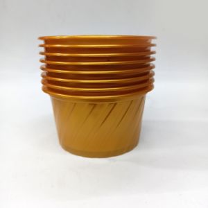 25'Lİ GOLD SARI PLASTİK 9.5 CM AĞIZ ÇAPLI, 5.2 CM YÜKSEKLİĞİNDE, DONDURMA, SÜTLAÇ, AŞURE KASESİ
