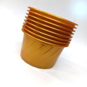 25'Lİ GOLD SARI PLASTİK 9.5 CM AĞIZ ÇAPLI, 5.2 CM YÜKSEKLİĞİNDE, DONDURMA, SÜTLAÇ, AŞURE KASESİ