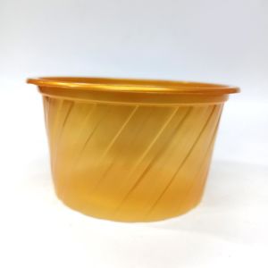 25'Lİ GOLD SARI PLASTİK 9.5 CM AĞIZ ÇAPLI, 5.2 CM YÜKSEKLİĞİNDE, DONDURMA, SÜTLAÇ, AŞURE KASESİ