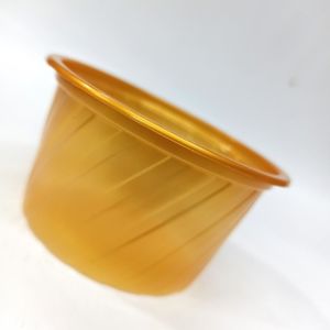 25'Lİ GOLD SARI PLASTİK 9.5 CM AĞIZ ÇAPLI, 5.2 CM YÜKSEKLİĞİNDE, DONDURMA, SÜTLAÇ, AŞURE KASESİ
