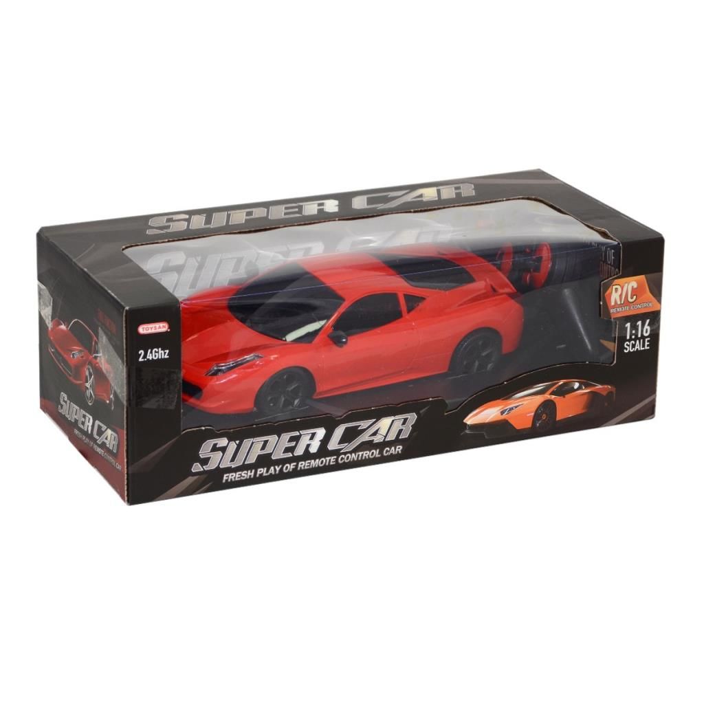 TOY-04 Toysan, 1:16 Kumandalı Şarjlı Super Spor Araba