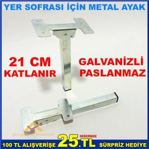 YER SOFRALARI İÇİN 21 CM KATLANIR METAL AYAK