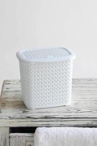 Kapaklı 6lt Toz Deterjan Kutusu Plastik İnci Deterjanlık