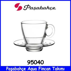 Paşabahçe Aqua Fincan Takımı 95040 Kaliteli Cam Ürün Şık Tasarım