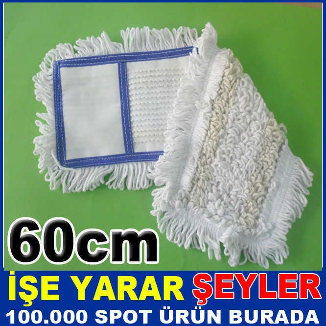 60cm NEMLİ MOPLAR İÇİN UYGUN KURULAMA VE TOZ ALMA İŞLEMİ İÇİN İDEAL PASPAS YEDEĞİ MOB