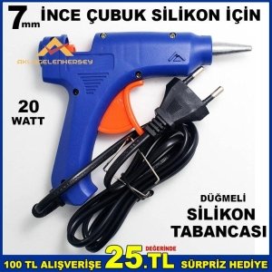 AÇMA KAPAMA ANAHTARLI 7-8mm İNCE ÇUBUK SİLİKON SİLİKON TABANCASI