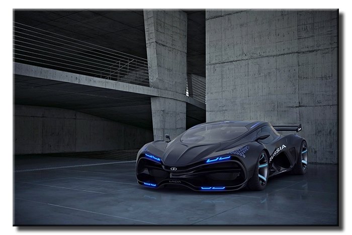 LADA SUPERCAR 6 değişen ölçü ORİJİNAL KANVAS TABLO