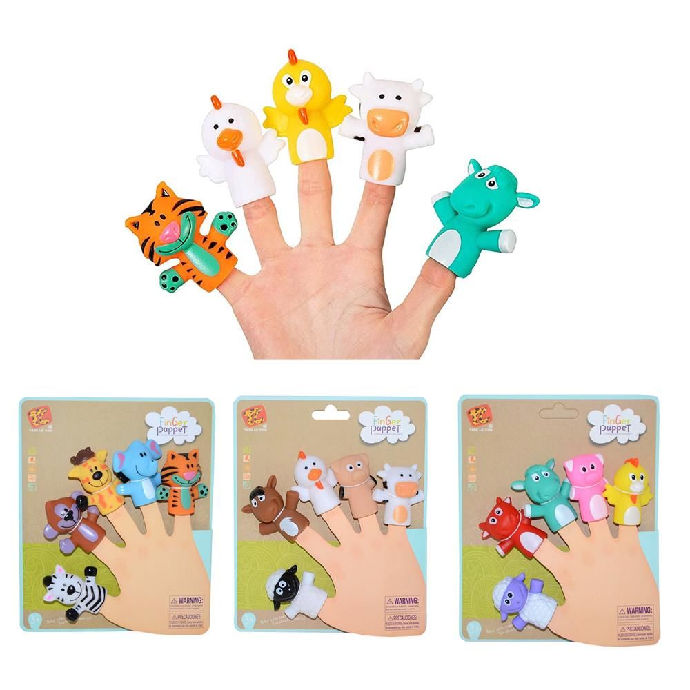 Sevimli Hayvan Figürlü Parmak Kuklalar