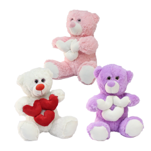 Küçük Kalpli Oturan Ayıcık 30 cm 1 adet