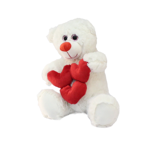 Küçük Kalpli Oturan Ayıcık 30 cm 1 adet