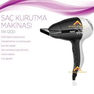 RAKS 1200Watt 2 HIZ SAÇ KURUTMA MAKİNASI RK-1200