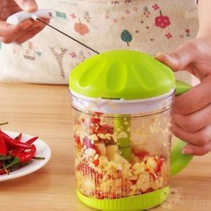 Multiprocessor İp Çekmeli El Rondosu 5 Bıçak Domates,Soğan Doğrayıcı Karıştırıcı Kabuk Soyucu Rondo