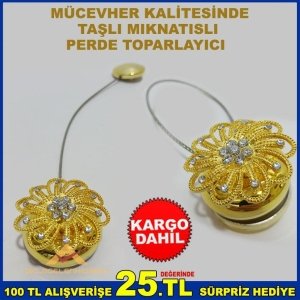 MIKNATISLI TELKARİ MODEL PERDE TOPARLAYICI