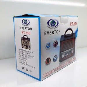 Bluetoothlu Retro Müzik Kutusu Fm Radyo Usb Sd Everton RT-850