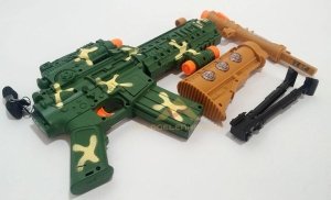 70cm TİTREŞİMLİ SESLİ IŞIKLI M-16 OYUNCAK TÜFEK