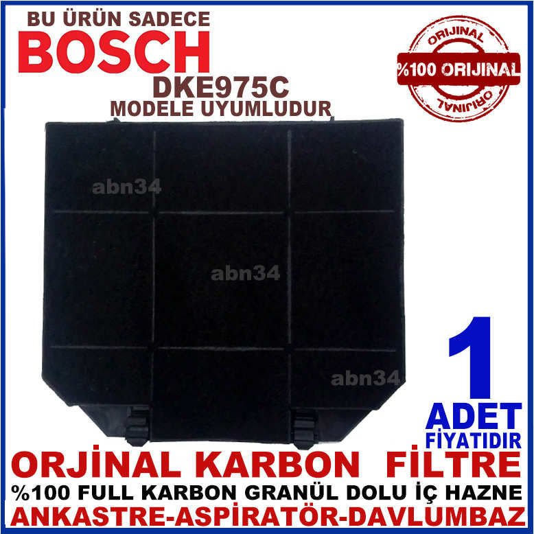 BOSCH DKE975C ANKASTRE DAVLUMBAZ ASPİRATÖR KARBON FİLTRESİ-1013