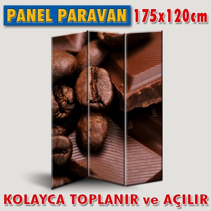 GÖRSELLİ KATLANIR PANEL BÖLME SİSTEMİ - KAHVE & ÇİKOLATA