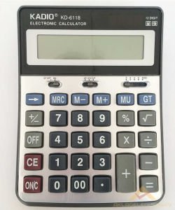 KADIO 6118 BÜYÜK BOY METAL YÜZEY HESAP MAKİNESİ