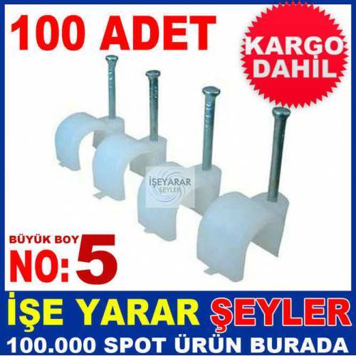 ANTİGRON KABLO MONTAJI İÇİN ÇELİK ÇİVİLİ KROŞE 5 -2